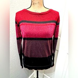 Venus Shimmering Metallic Red Sweater Small